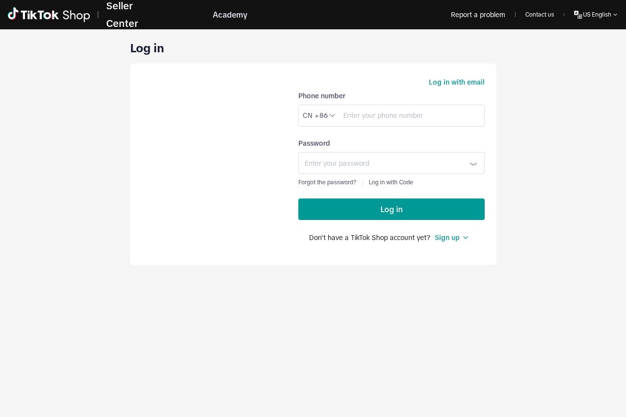 TikTok Shop Seller Center